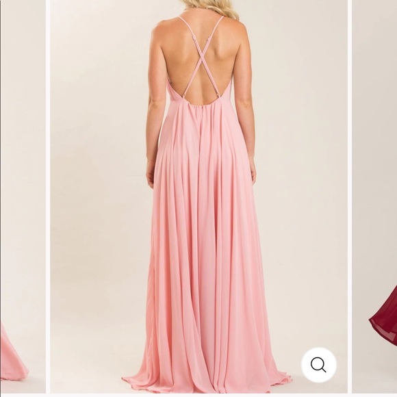 💅🏻NWT!💅🏻 “Emma Flowy Maxi Dress” in CORAL. Sz L. Wedding! Prom! Gala! - Picture 8 of 13